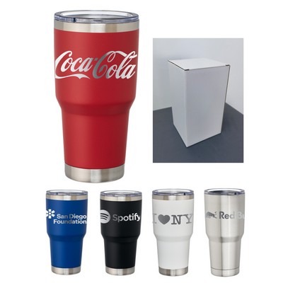 Union Printed - 30oz Double Wall SS Vacuum Bottle - Wide Laser Engraved Print - Includes Gift Box Pa