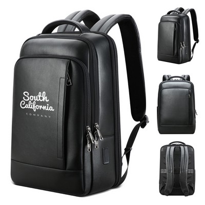 Business Leather Backpack