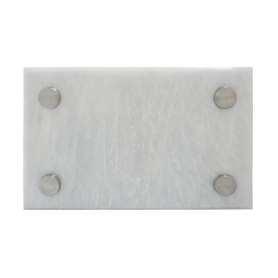 White Marble Sign (8"x?"x5")