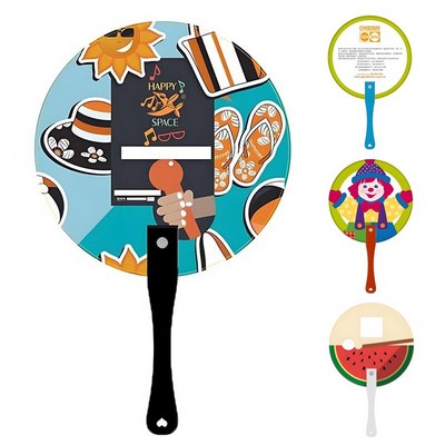 Plastic Fan (Full Color 2 Sides)