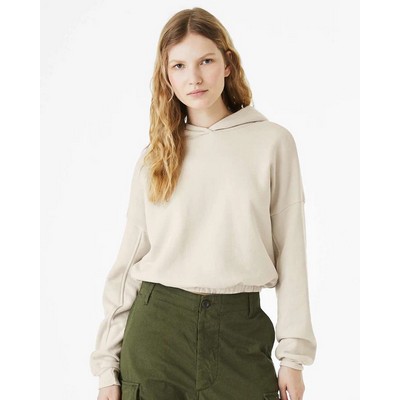Bella + Canvas® FWD Fashion Women's Sponge Fleece Cinched Bottom Hoodie