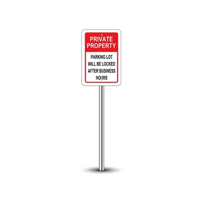 Reflective Private Parking Signs (1' x 1ft) SQFT