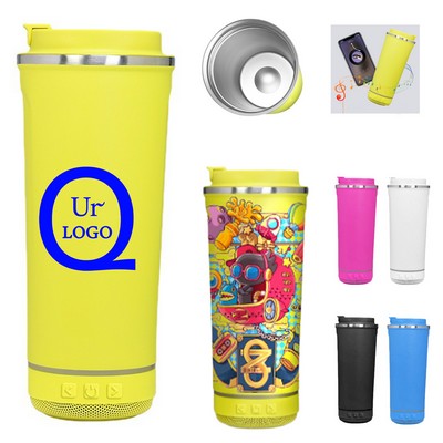17Oz Vacuum Insulated Wireless Speaker Cup