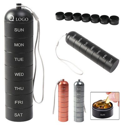 Metal Moisture Proof Weekly Pill Organizer