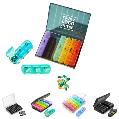 7 Day Lightproof Pill Case w/Tri Daily Compartment