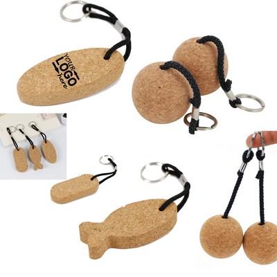 Eco-Friendly Cork Keychain