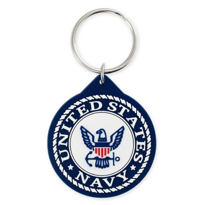 Officially Licensed U.S. Navy PVC Keychain