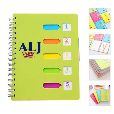 Spiral Notebook With Tabs