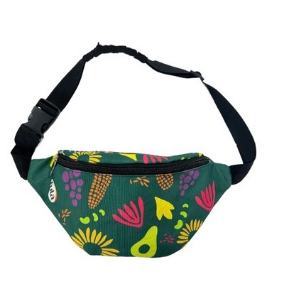 Sublimation 600D oxford fabric sports waist bag