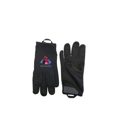 Synthetic Leather Palm & Fingertip Gloves