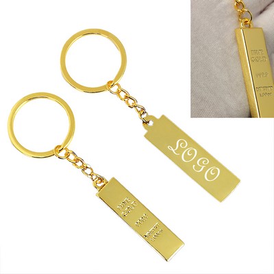 Gold Bar Key Chain