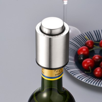 Silver Color Stainless Steel Wine Bottle Stopper