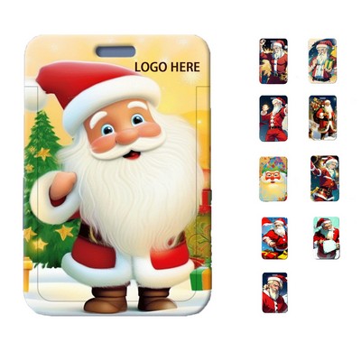 Exquisite Santa Claus Plastic Card Holder