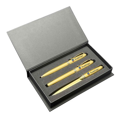 Premade Triple Pen Set with Achilles Pens and Letter Opener