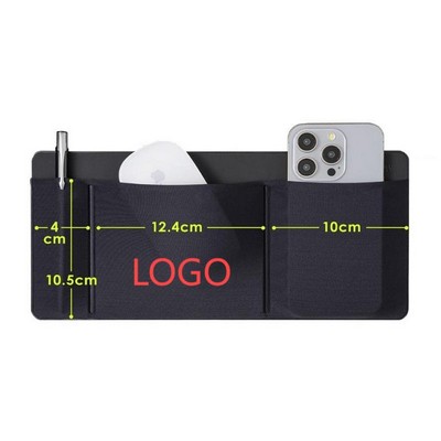 Stretch Lycra Adhesive Laptop Pocket Organizer For Mouse And Phone