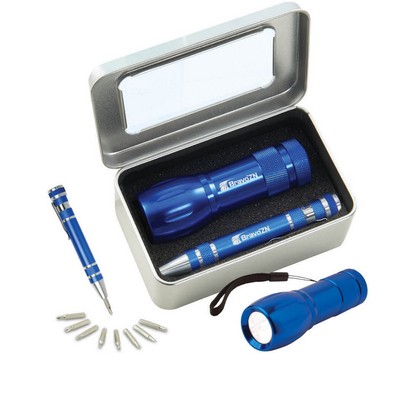 Gift Set With Fl45 Torch Light & Km401 Screwdriver Set