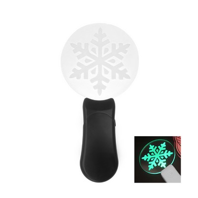 Snowflake Glow Stick Custom Acrylic Glow Sign Handheld Light Up Stick