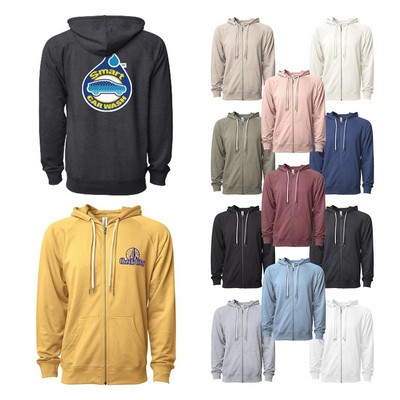 Independent Trading Co.® Unisex Lightweight Loopback Terry Zip Hood