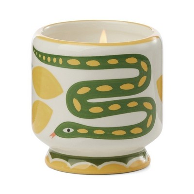 A Dopo 8 Oz "Snake" Ceramic Candle - Wild Lemongrass