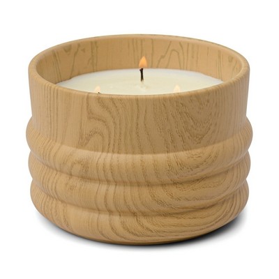 Grain 12 Oz Wood Ceramic Candle - Cedar And Wild Fig