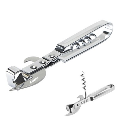 Versatile 3-in-1 Bottle Can Wine Opener Multifunctional