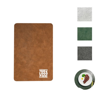 High-End Restaurant Hotel Retro Leather Placemat