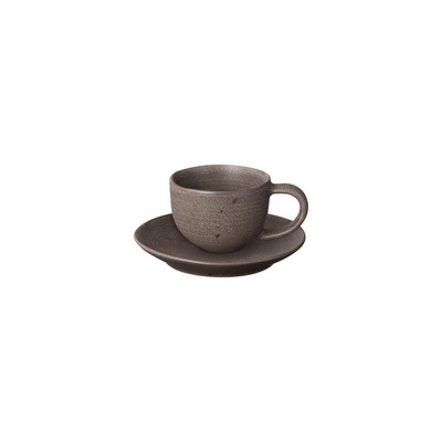 Blomus Kumi Stoneware Espresso Cups w/Saucers - Set Of 2 - Espresso