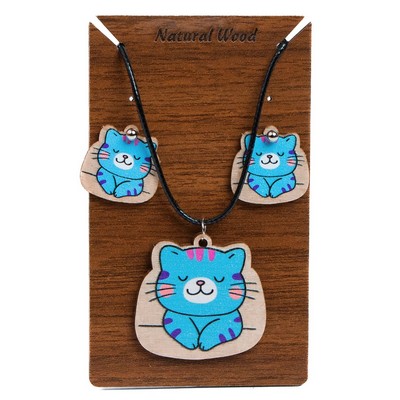 Custom Wooden Necklace Set