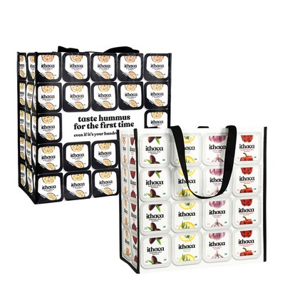 150g Full-Color Laminated RPET Tote Bag (15"x15"x8")