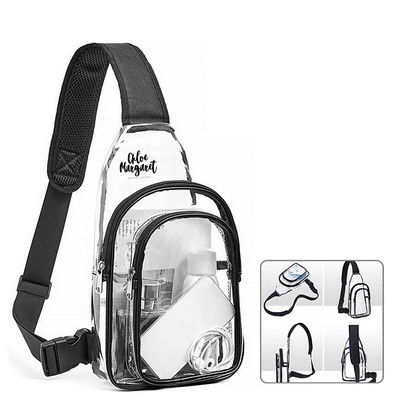 Multipurpose Clear Crossbody Sling Backpack