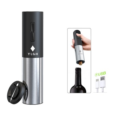 Rechargeable 2 Colors Electric Wine Opener w/ Foil Cut