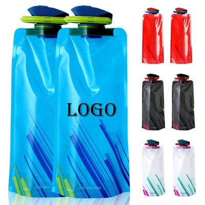 24 Oz Folding Water Bottle
