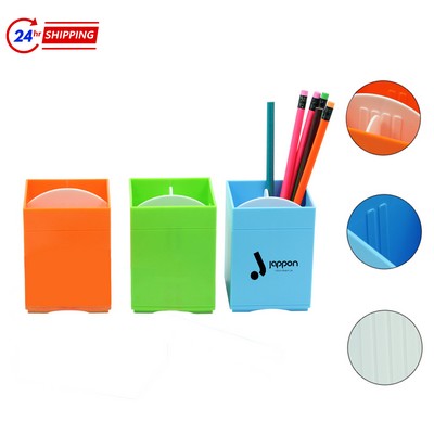 Square Multifunctional Business Pen Holder
