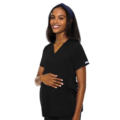 Med Couture - MC Touch - Women's 2-Pocket V-Neck Maternity Top