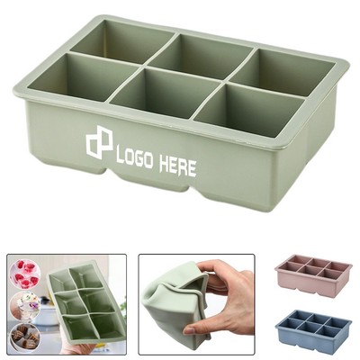 Silicone Big Ice Molds W/ 6 Grids