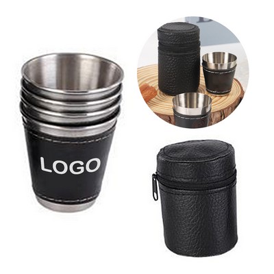 LeatherBound Shot Glasses