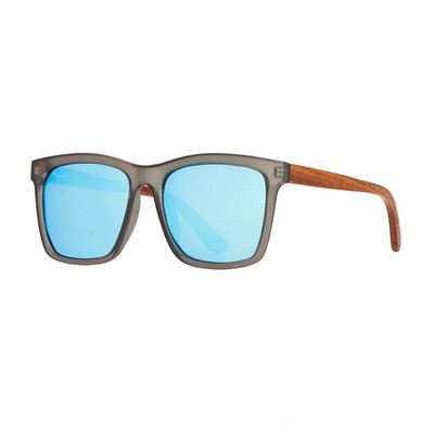 Koa Matte Gray & Walnut Polarized Sunglasses