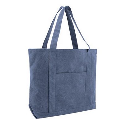 Cotton Canvas Pigment Dyed XL Resort Tote Bag