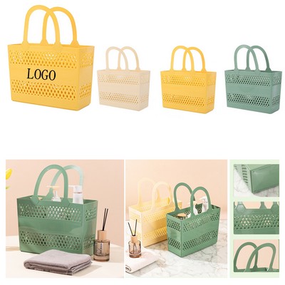 Portable Bathroom Basket with Handle