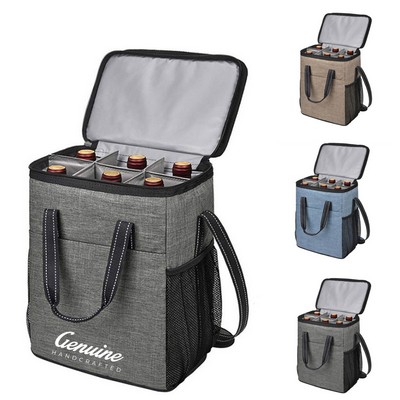 Insulated Wine Bottle Cooler Tote Bag