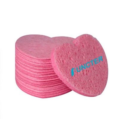 Heart Shaped Facial Cleaning Sponges