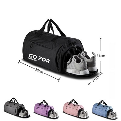 Gym Bag with Shoes Compartment