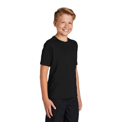 Sport-Tek Youth Rashguard Tee.