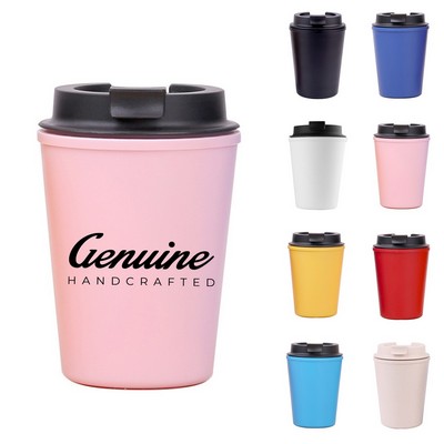 12oz Bamboo Fiber-Plastic Travel Coffee Tumbler