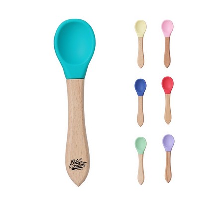 Silicone-Tipped Bamboo Spoon
