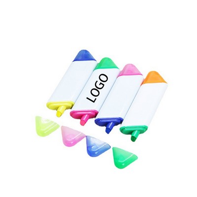 Dual Tip Four Sided Highlighter Pen