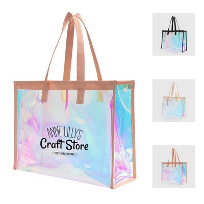 Iridescent Clear Tote Bag