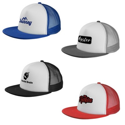 Vintage-Inspired Snapback Trucker Hat - Unstructured Fit