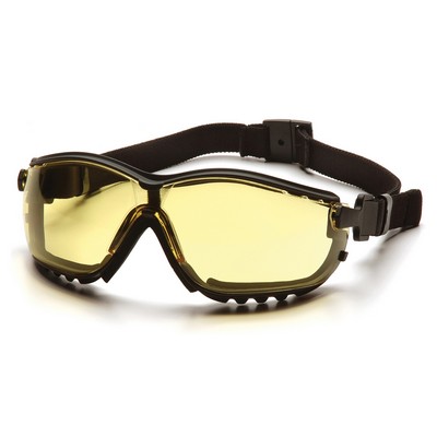 V2G Safety Glasses, Black Frame with H2X Anti-fog Lens