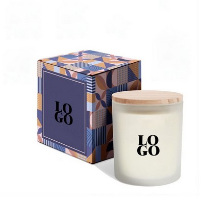 Soy Candle In A Glass Jar With Gift Box